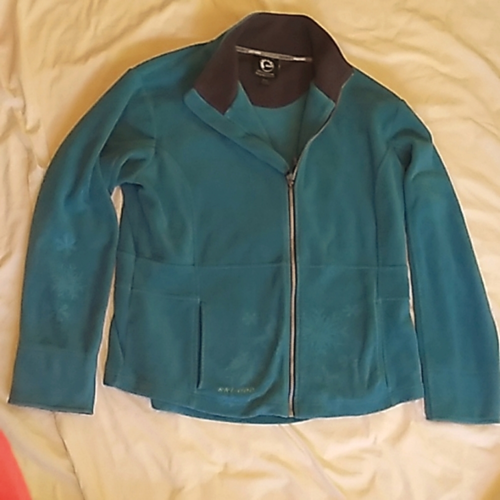 💙💚Women's BRP Skidoo teal fleece jacket size XL.💙💚